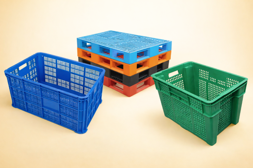 plastic container & pallet